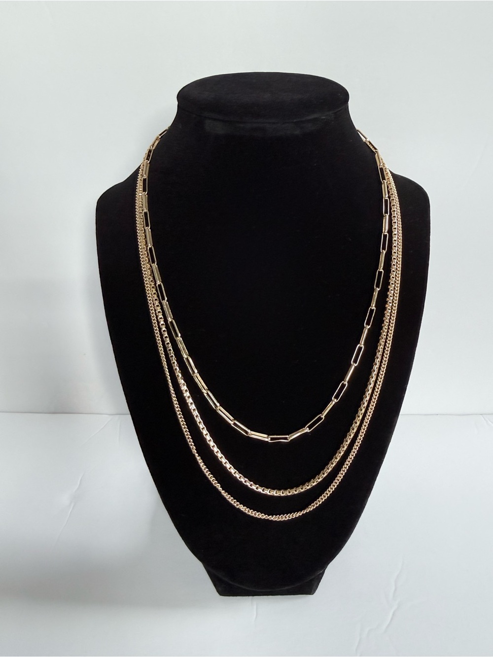 J. Crew Gold-Tone Layered Chain Necklace